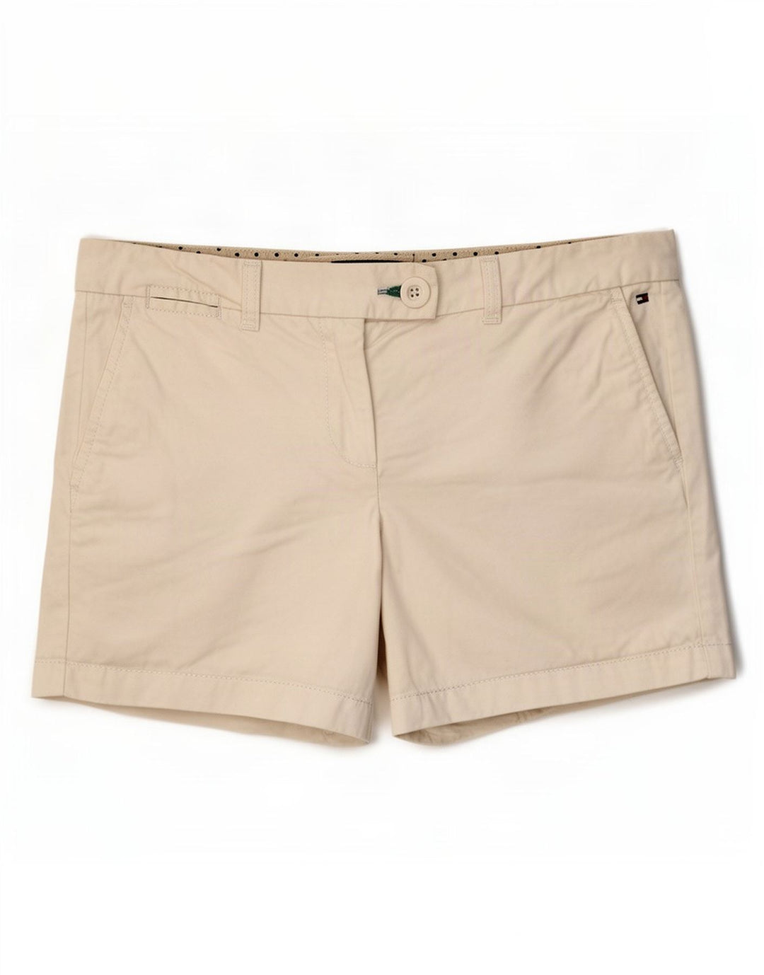 Pantaloncini chino da donna Tommy Hilfiger US 8 medi W32 cotone bianco