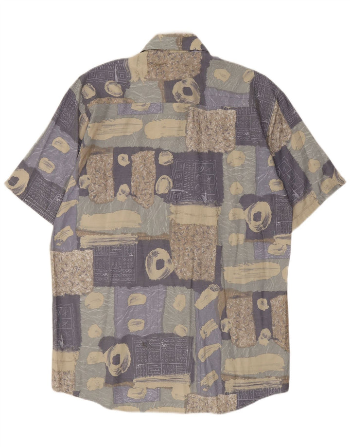 Camicia Uomo Manica Corta Dino Erre Patchwork Medio Multicolore
