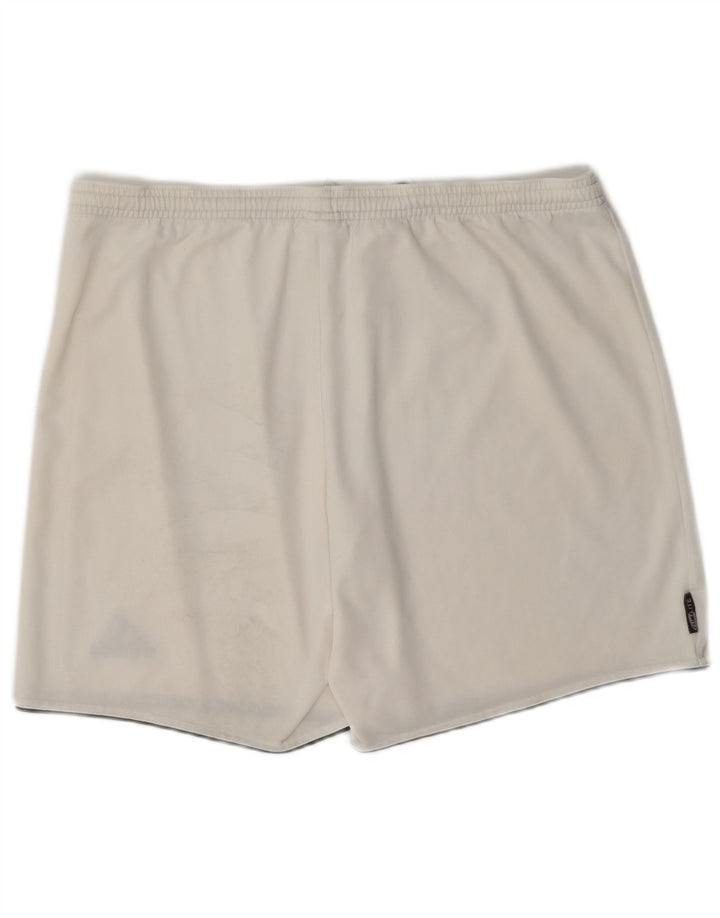 Pantaloncini sportivi Adidas Climalite da uomo di colore bianco medio in poliestere