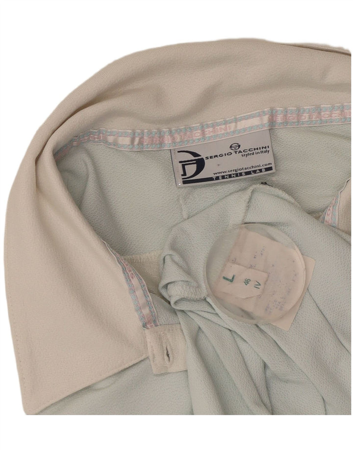 Polo da donna SERGIO TACCHINI UK 14 Large Blu Poliammide