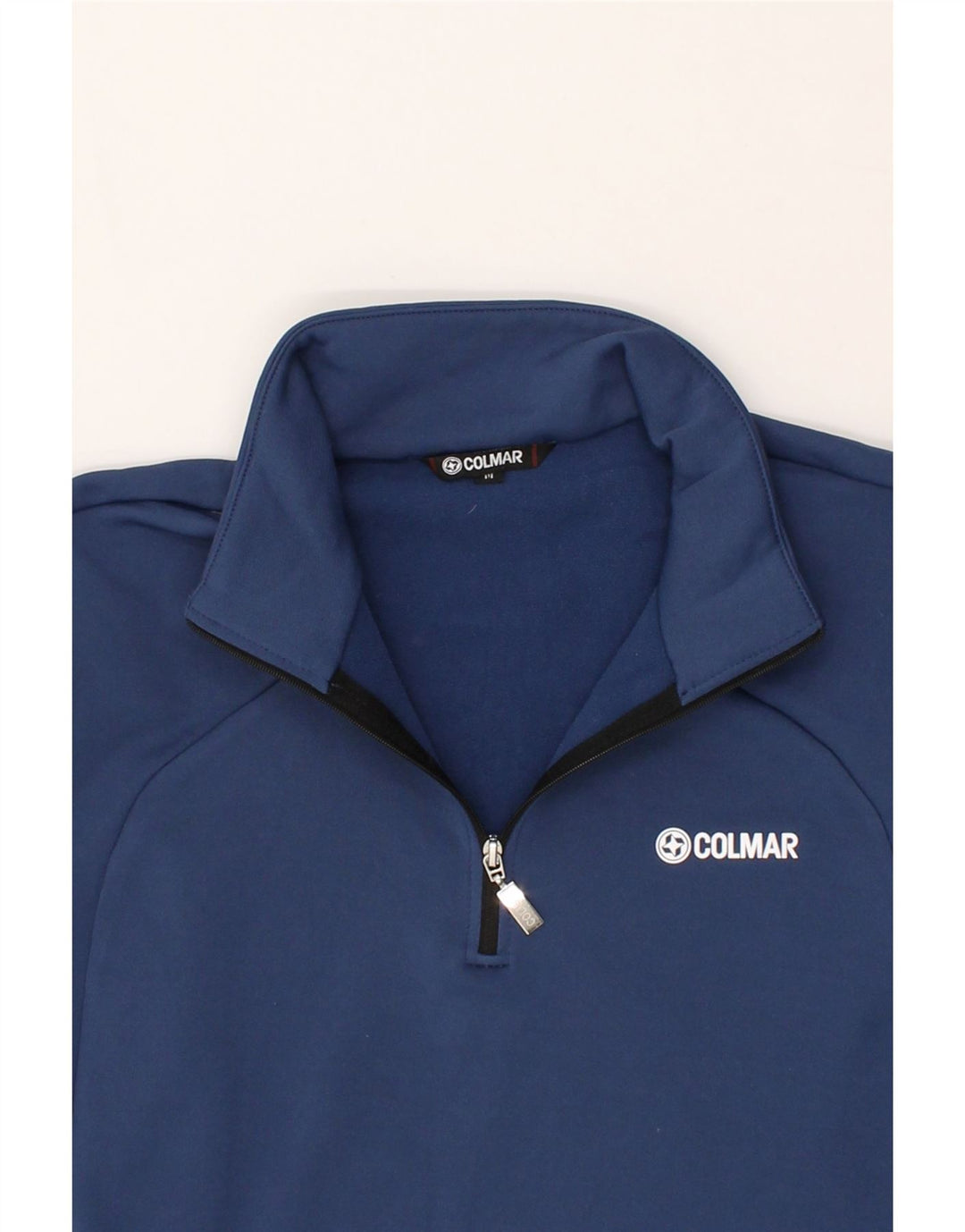 COLMAR Womens Pullover Tracksuit Top UK 14 Medium Navy Blue Polyester Vintage Colmar and Second-Hand Colmar from Messina Hembry 