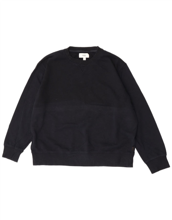 Felpa da uomo Marks & Spencer 2XL cotone blu navy
