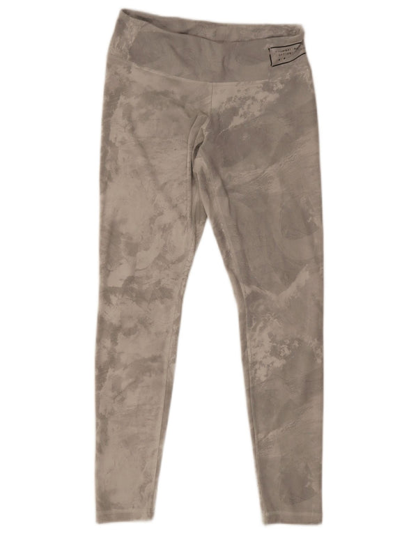 Leggings Reebok da donna UK 8/10 Small Grey Tie Dye