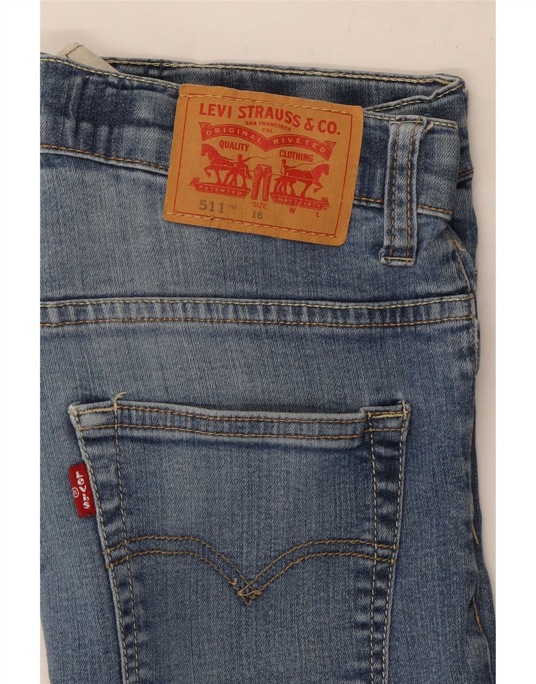 Jeans Levi's 511 Slim per ragazze 15-16 anni W27 L30 Blu