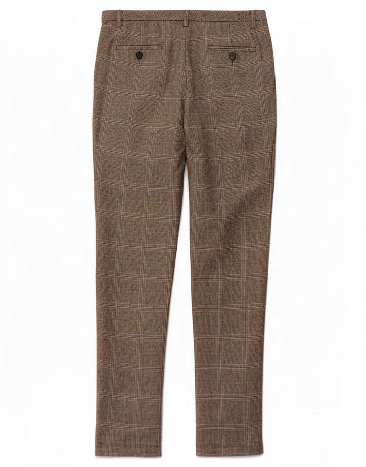 Pantaloni chino da donna Massimo Dutti EU 38 Small W28 L30 Pied de poule grigio