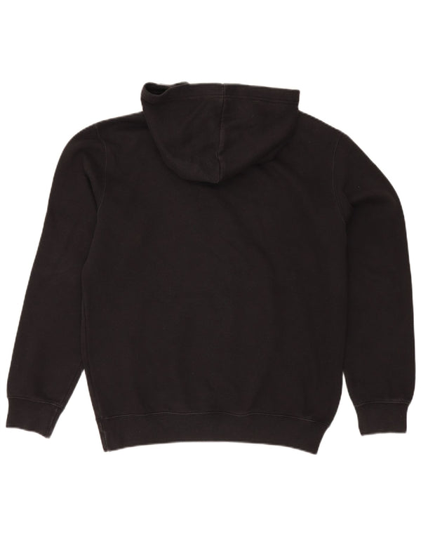 Maglione con cappuccio grafico da uomo Champion in cotone nero medio