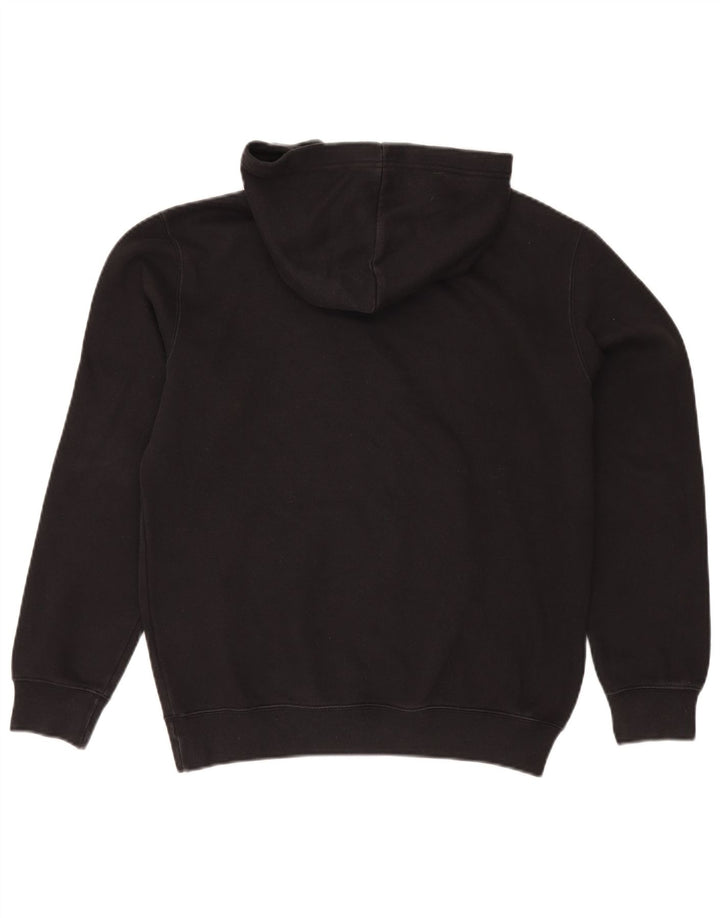 Maglione con cappuccio grafico da uomo Champion in cotone nero medio