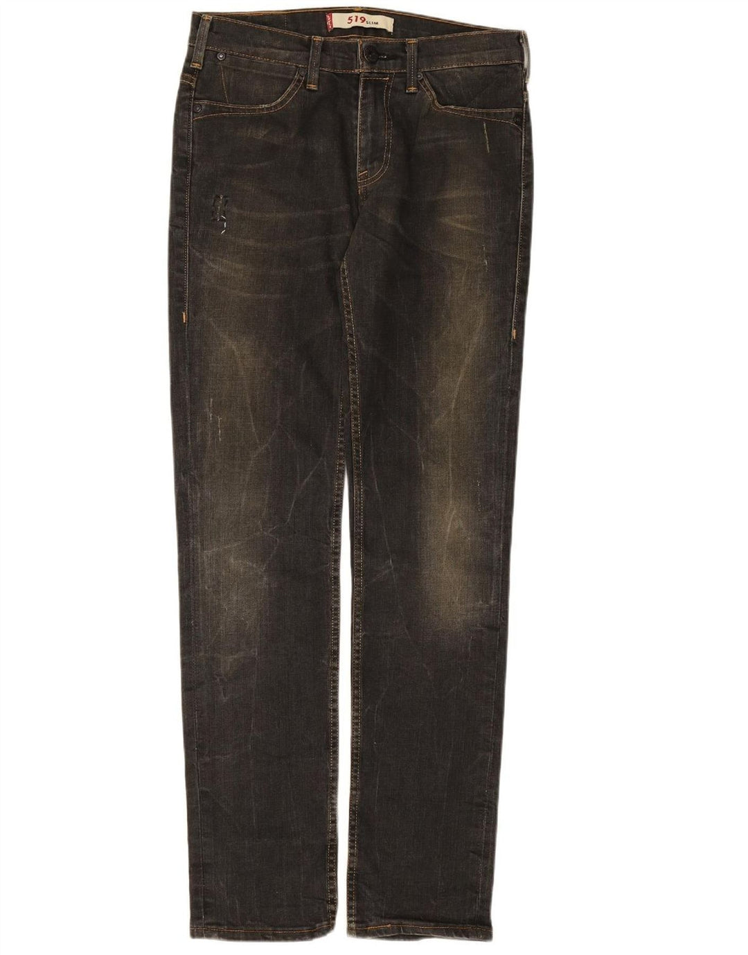 LEVI'S Womens 519 Slim Jeans W30 L33 Black