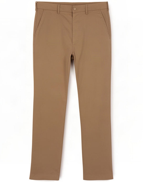 Marks & Spencer Pantaloni chino dritti da uomo Blue Harbour W32 L31 Khaki