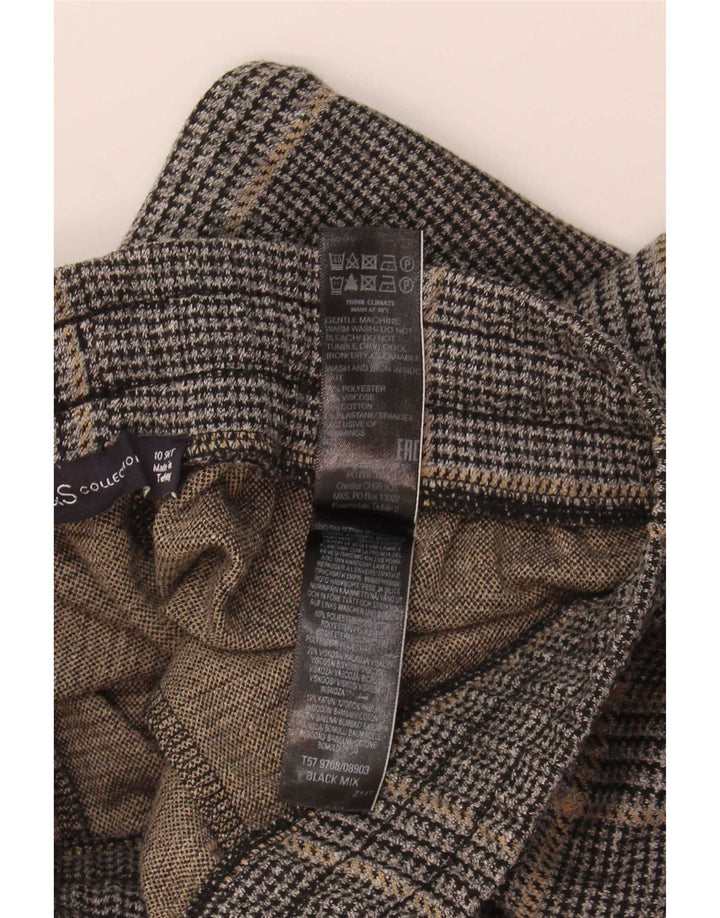 Pantaloni corti da donna Marks & Spencer UK 10 piccoli W28 L25 neri