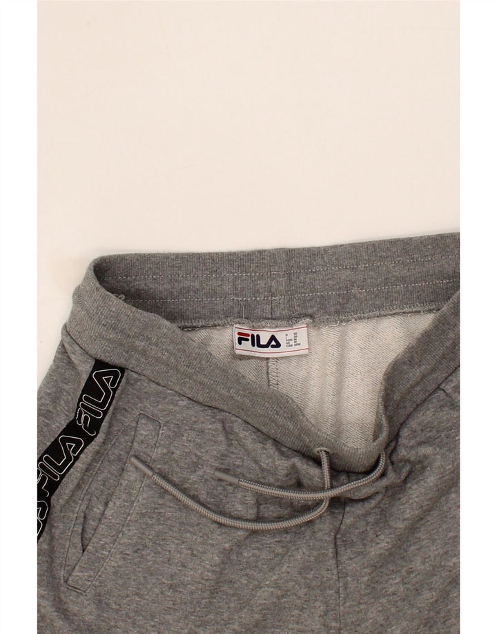 FILA Mens Graphic Sport Shorts Medium  Grey Cotton Vintage Fila and Second-Hand Fila from Messina Hembry 