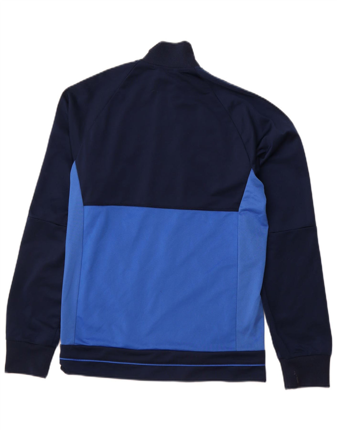 Giacca da ginnastica da uomo ADIDAS piccola in poliestere color block blu navy