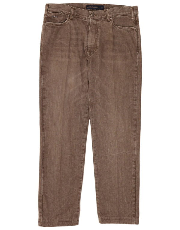 Harmont & Blaine Jeans dritti da uomo W36 L30 Marrone Cotone