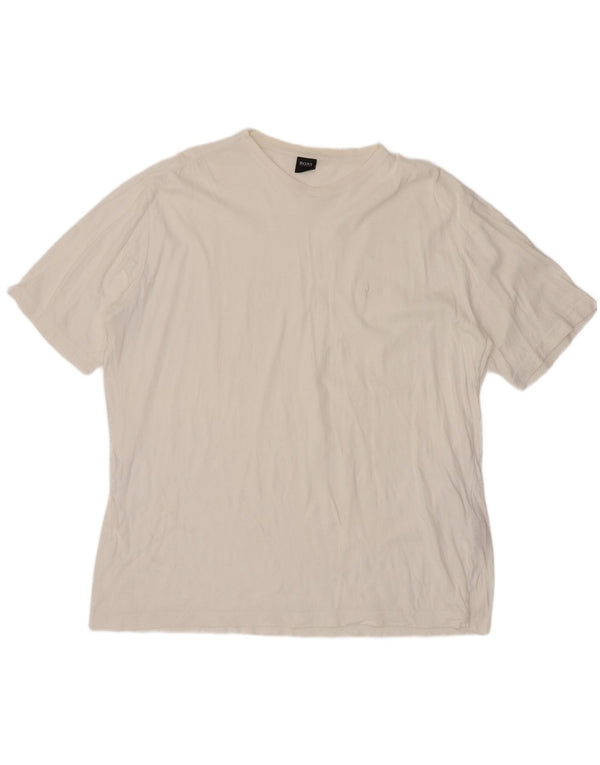 T-shirt da uomo Hugo Boss Top XL in cotone bianco