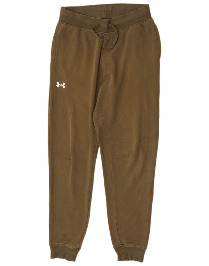 Pantaloni da tuta da uomo Under Armour da jogging in cotone kaki medio