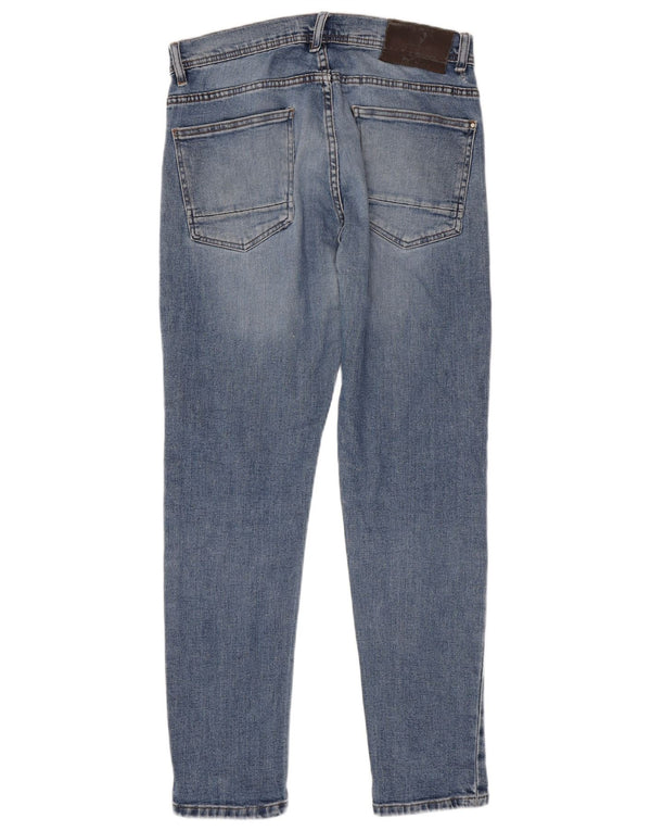 Jeans skinny da uomo Zara EU 42 Large W32 L30 Blu