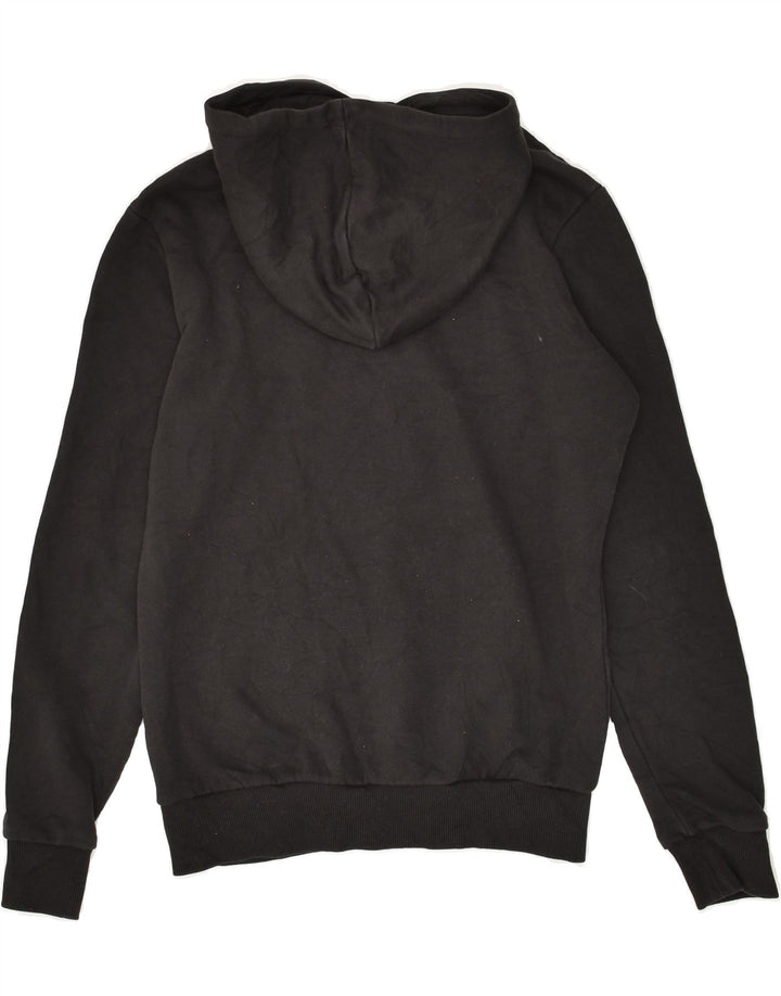 PUMA Mens Graphic Hoodie Jumper XS Black Polyester Vintage Puma and Second-Hand Puma from Messina Hembry 