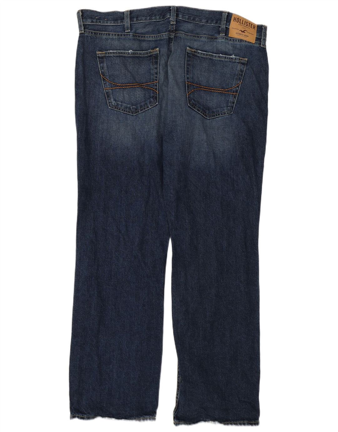 Jeans Hollister Bootcut da uomo W38 L30 in cotone blu navy