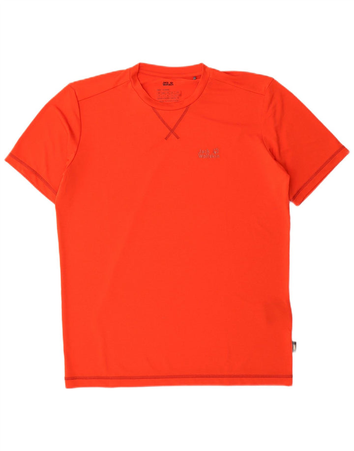 T-shirt da uomo Jack Wolfskin Top UK 40 poliestere arancione medio
