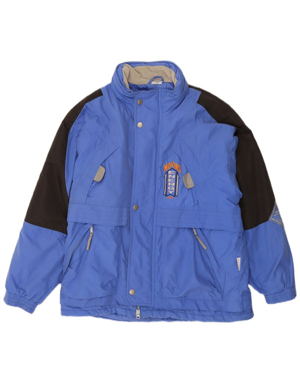 Giacca da sci da uomo ETIREL UK 40 Large Blu Colourblock Nylon