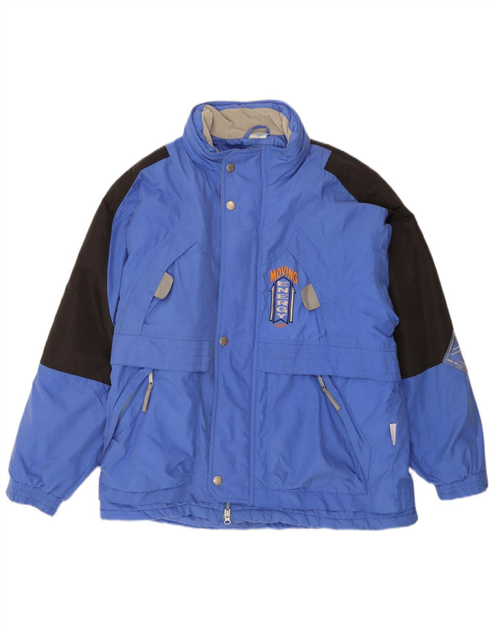 Giacca da sci da uomo ETIREL UK 40 Large Blu Colourblock Nylon