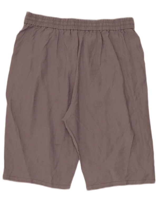 Pantaloncini casual da donna Marks & Spencer UK 14 Large W32 Lyocell grigio