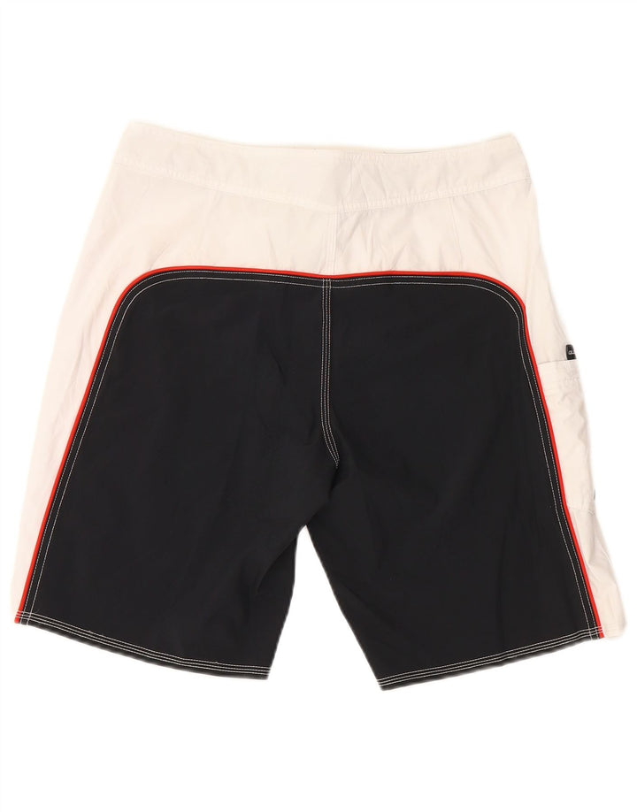 Pantaloncini da bagno Quiksilver Surfsilk da uomo piccoli bianchi color block