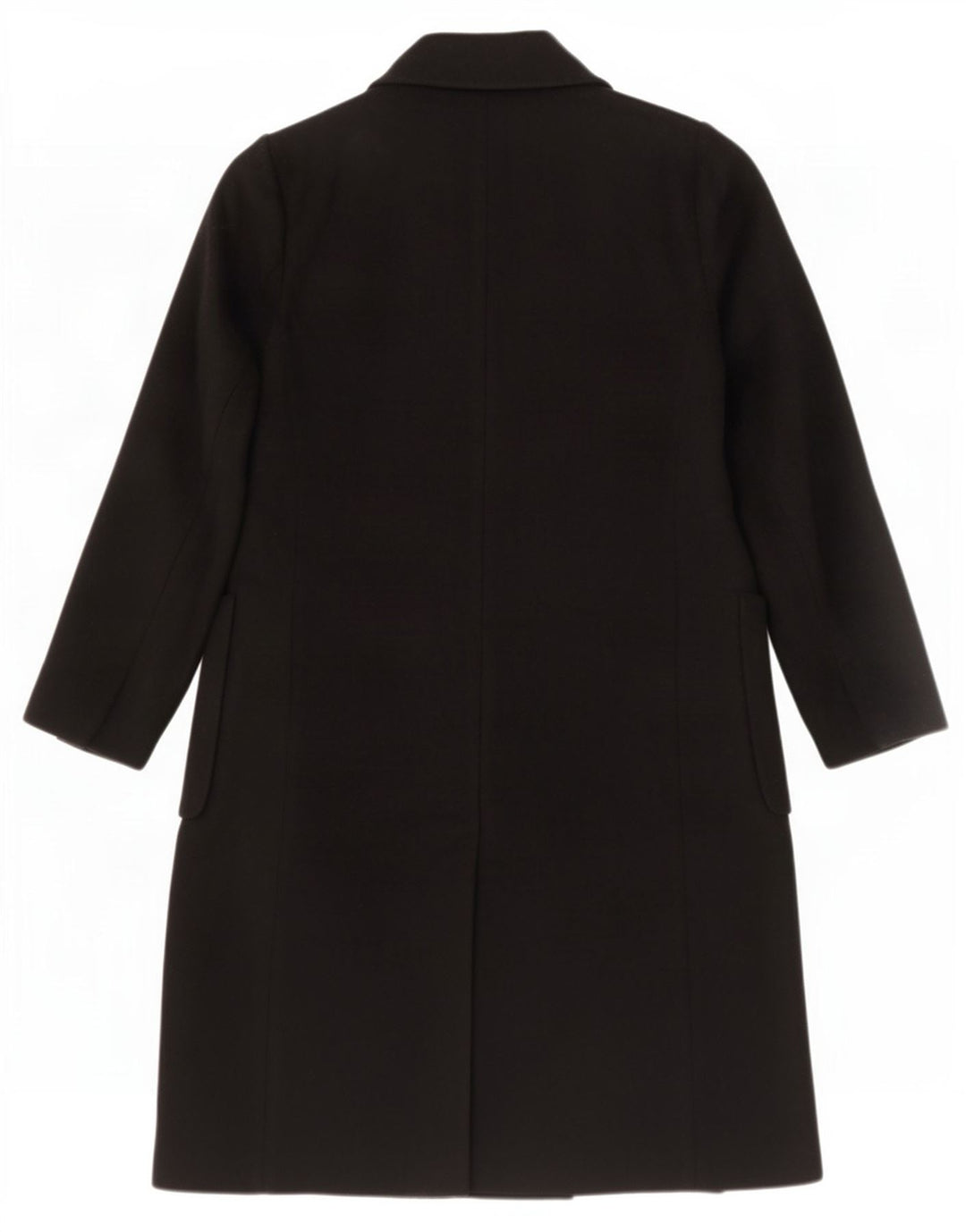 Cappotto doppiopetto da donna Marks & Spencer UK 14 lana nera media