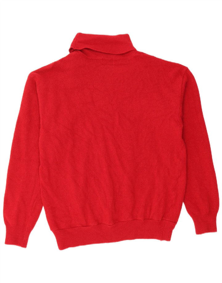 Maglione maglione a collo alto da donna Trussardi UK 12 rosso medio
