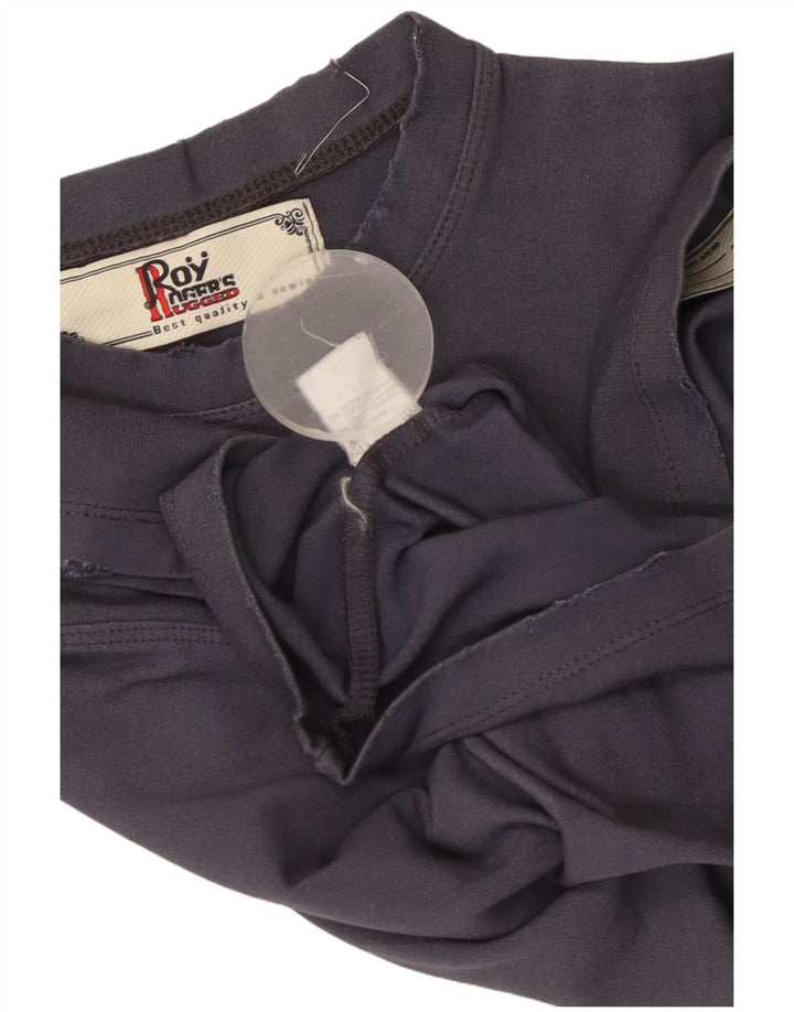 ROY ROGERS T-shirt grafica per ragazzi 13-14 anni Large in cotone blu navy