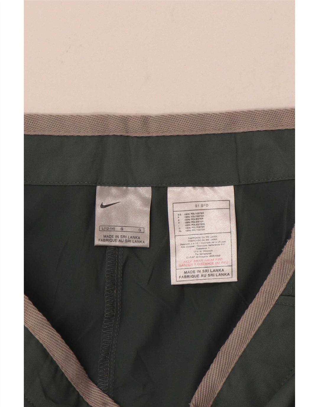 Pantaloncini sportivi Nike da donna US 12/14 Large Verde Poliestere