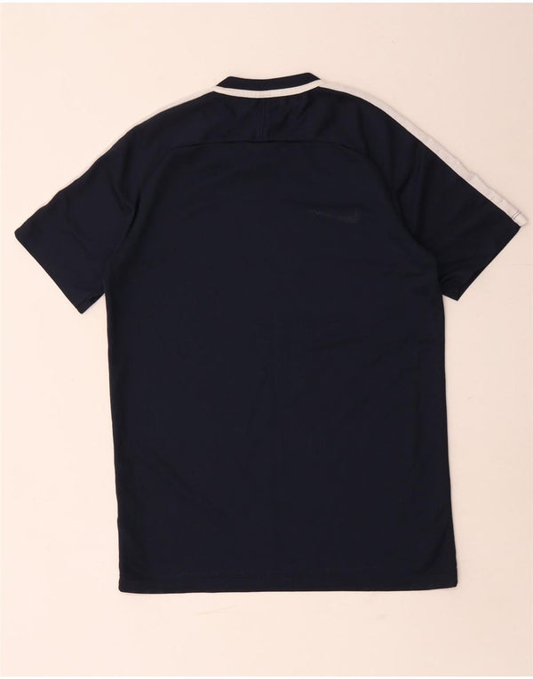 Nike Mens Dri Fit T-Shirt Top Small Navy Blue Colourblock