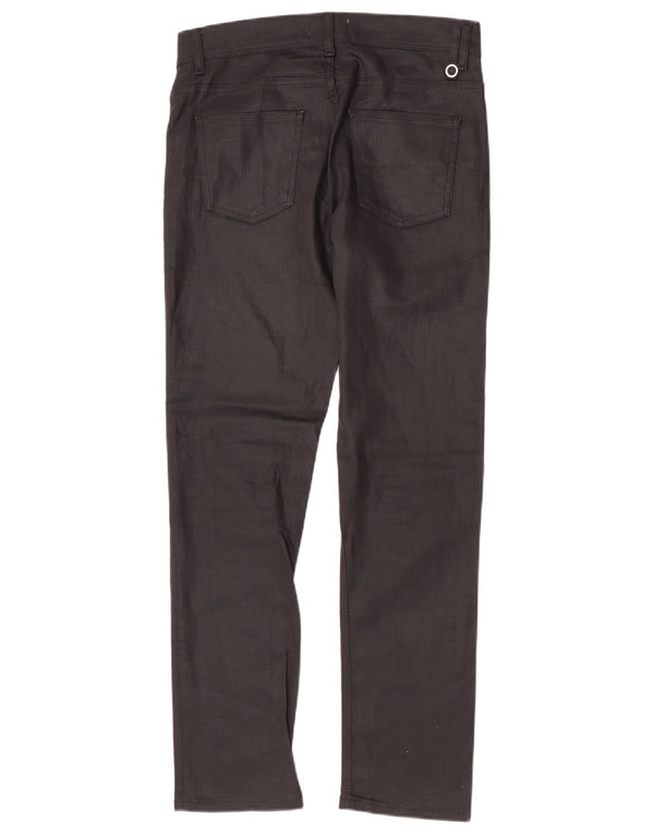 Pantaloni casual slim da uomo Zara EU 38 Small W30 L30 cotone nero