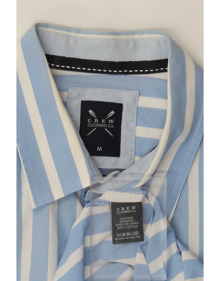 Crew Clothing Camicia da uomo in cotone a righe blu medio