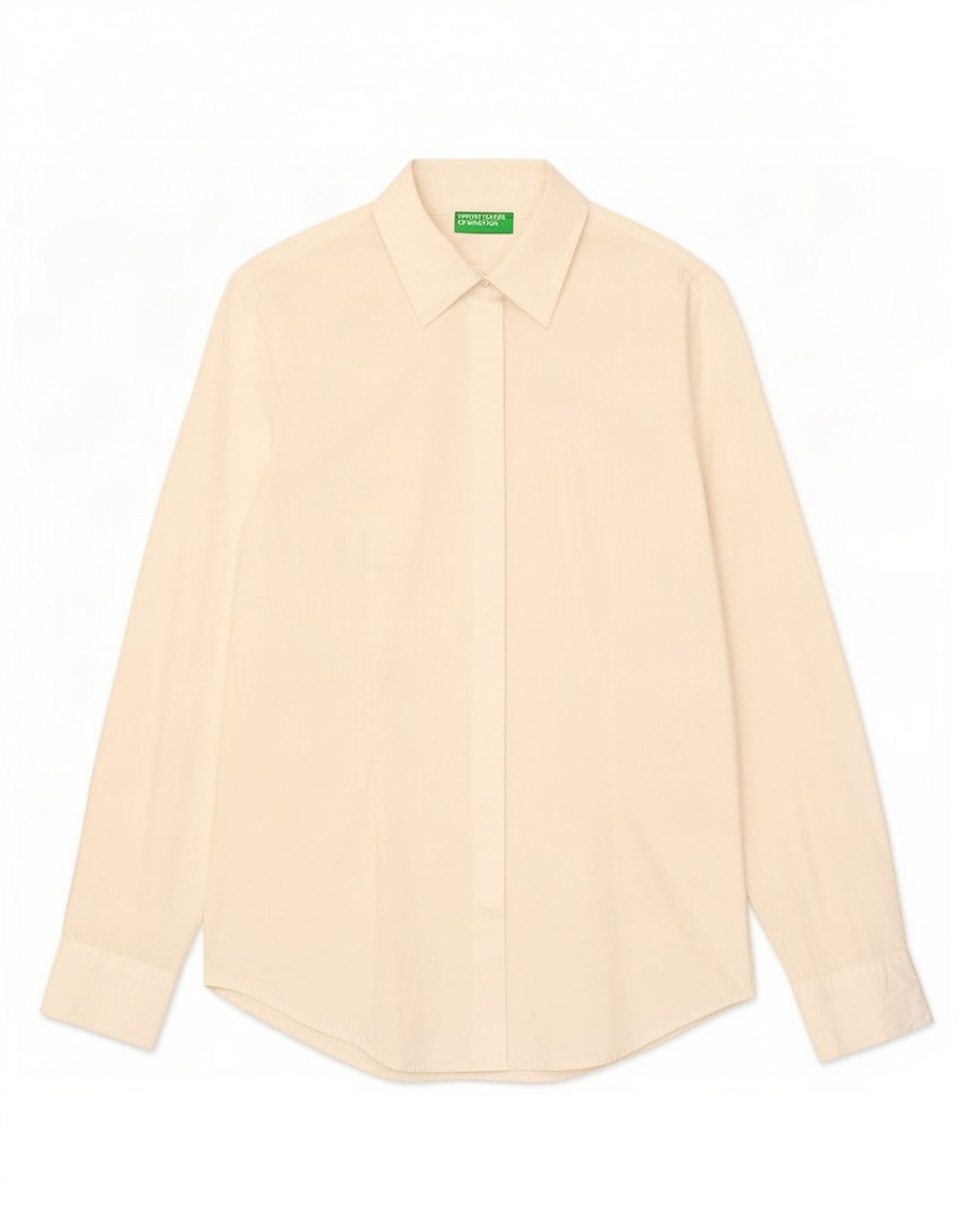 Camicia Benetton Donna UK 12 Medio Bianco