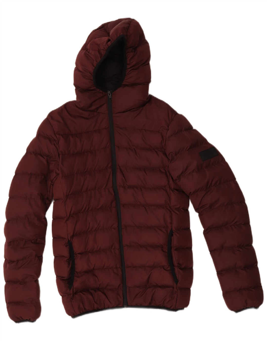 Giacca imbottita con cappuccio da uomo French Connection UK 34 XS poliestere bordeaux