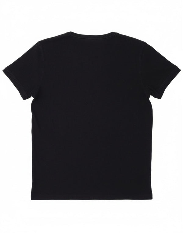 T-shirt da donna Massimo Dutti Top UK 14 grande cotone blu navy