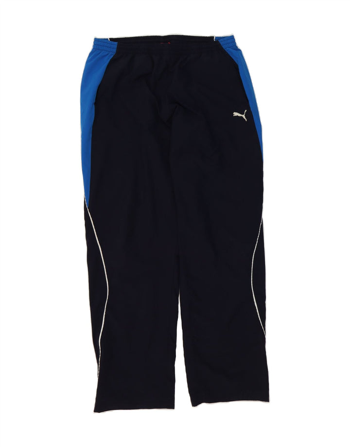 PUMA Mens Tracksuit Trousers XL Navy Blue Colourblock Polyester Vintage Puma and Second-Hand Puma from Messina Hembry 
