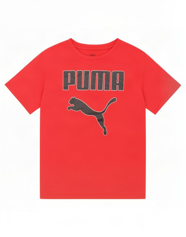 Maglietta grafica Puma da ragazzo, 10-11 anni, rossa media