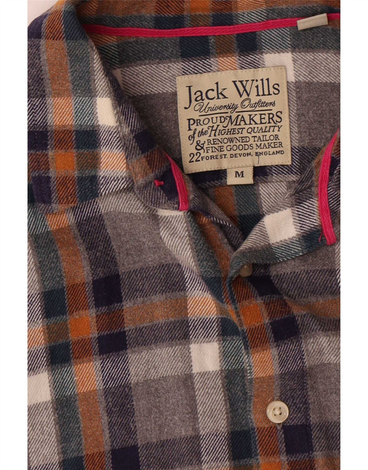 Camicia di flanella da uomo Jack Wills in cotone a quadri multicolore medio