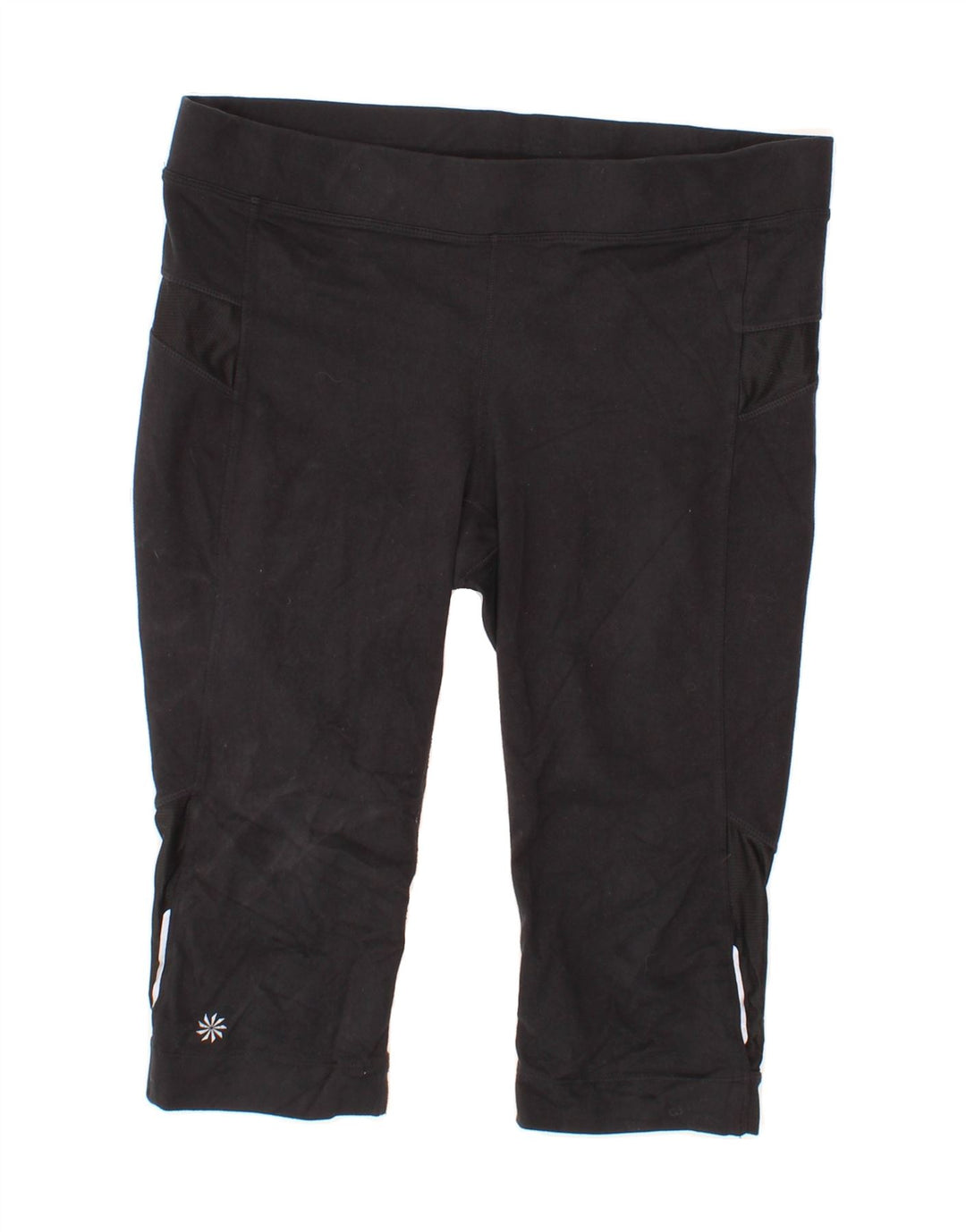 ATHLETA Womens Capri Leggings UK 14 Large  Black Polyester Vintage Athleta and Second-Hand Athleta from Messina Hembry 
