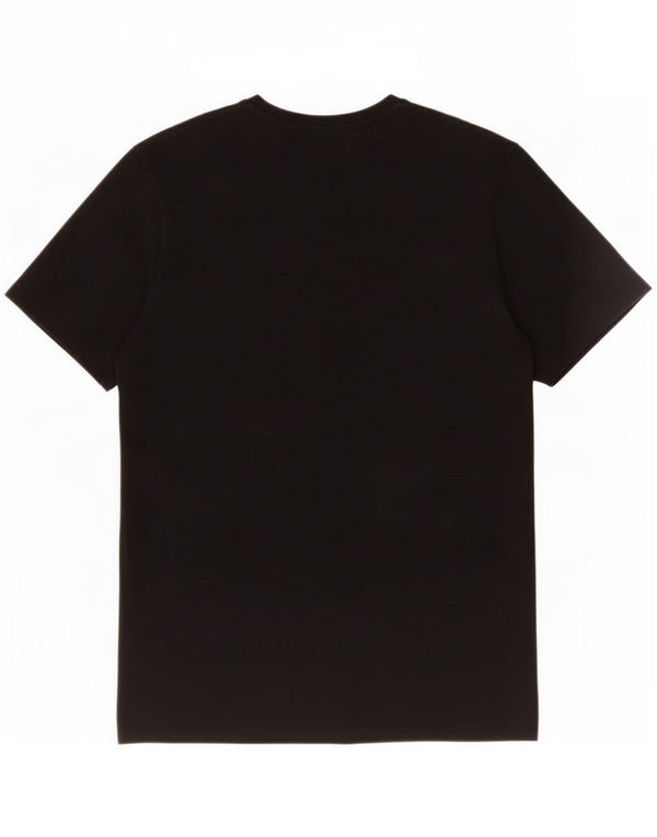 Hugo Boss Mens T-Shirt Top Large Black Cotton