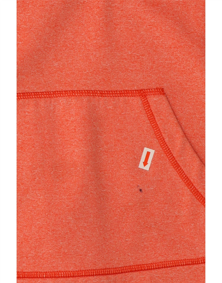 THE NORTH FACE Felpa con cappuccio grafica da donna UK 14 Large Arancione Poliestere