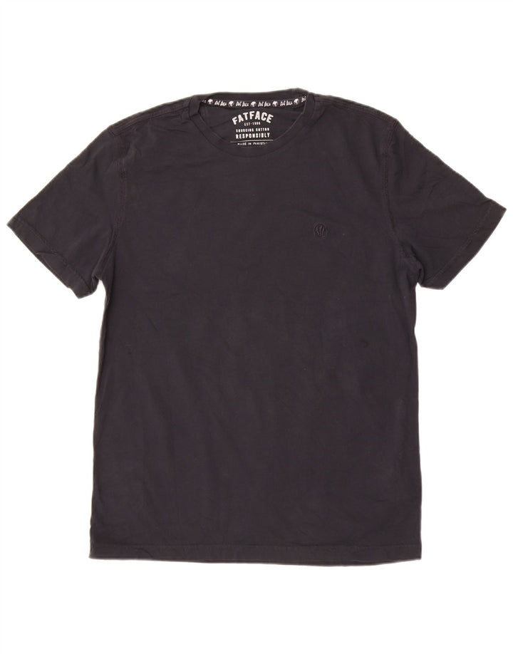 T-shirt da uomo Fat Face Top in cotone nero medio