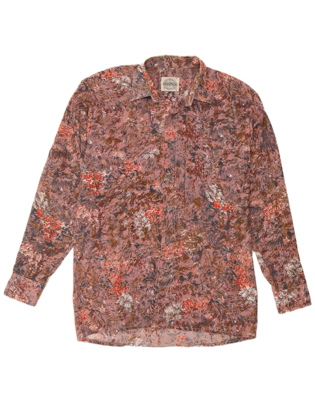 Camicia da uomo Saucatuck taglia 38 rosa medio floreale