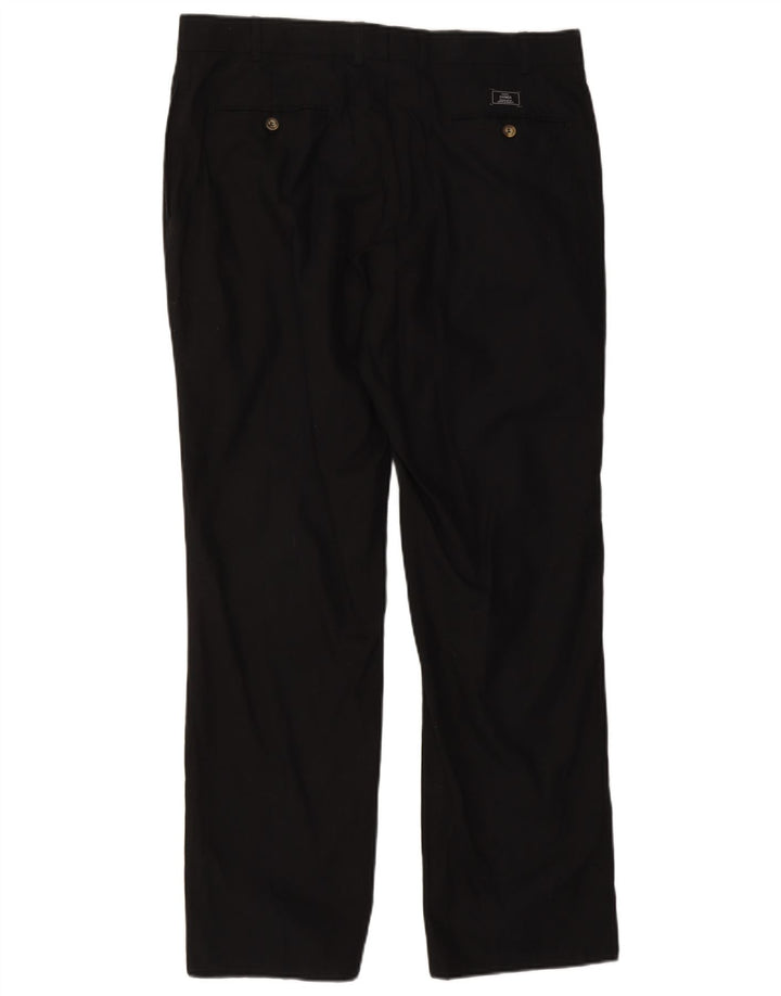 Pantaloni da abito dritti Marks & Spencer da uomo blu Harbour W38 L31 neri