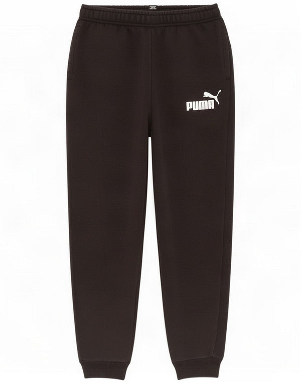 Puma Pantaloni da tuta da ragazzo Joggers 7-8 anni Cotone nero
