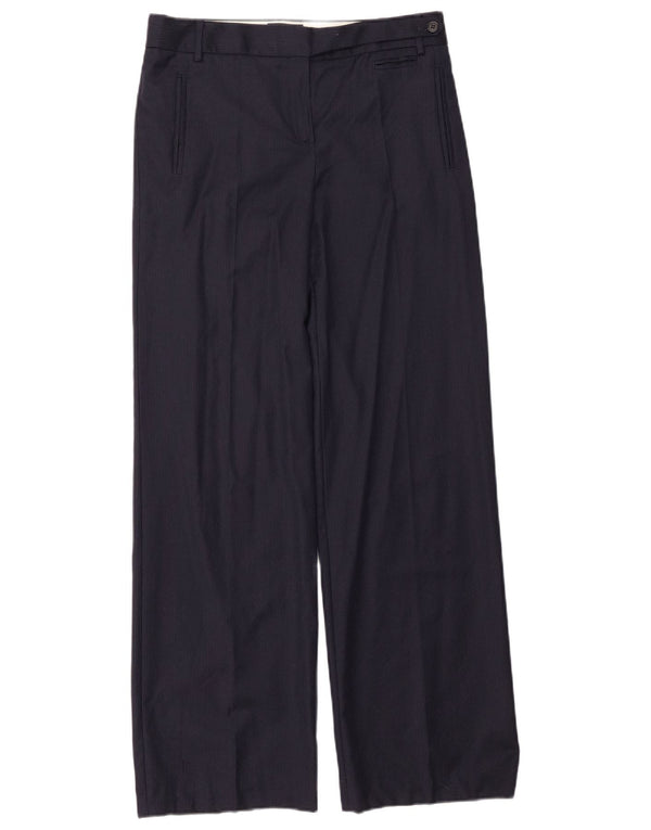 Pantaloni da abito da uomo Massimo Dutti EU 38 Small W28 L31 Gessato blu navy