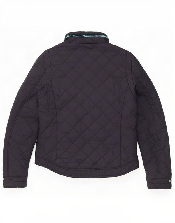Giacca trapuntata con cappuccio da uomo Superdry UK 38 nylon blu navy medio