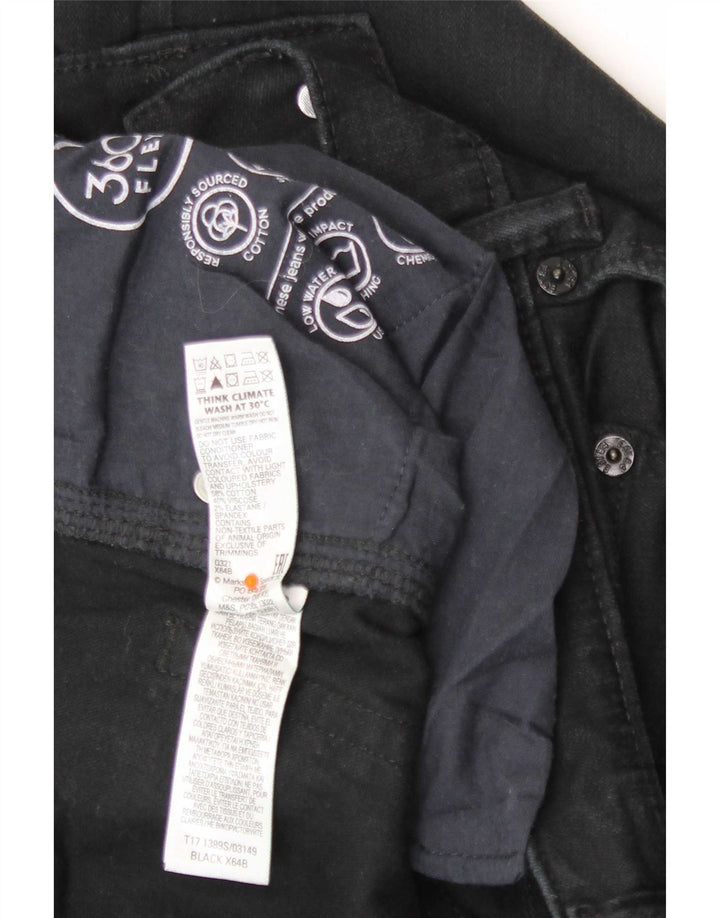 Jeans slim da uomo Marks & Spencer W32 L29 cotone nero